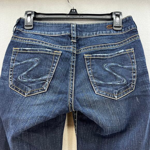 Silver Jean Co. Jeans Women's 27x32 (4) Dark Blue Suki Bootcut Flare Preppy - Picture 4 of 15